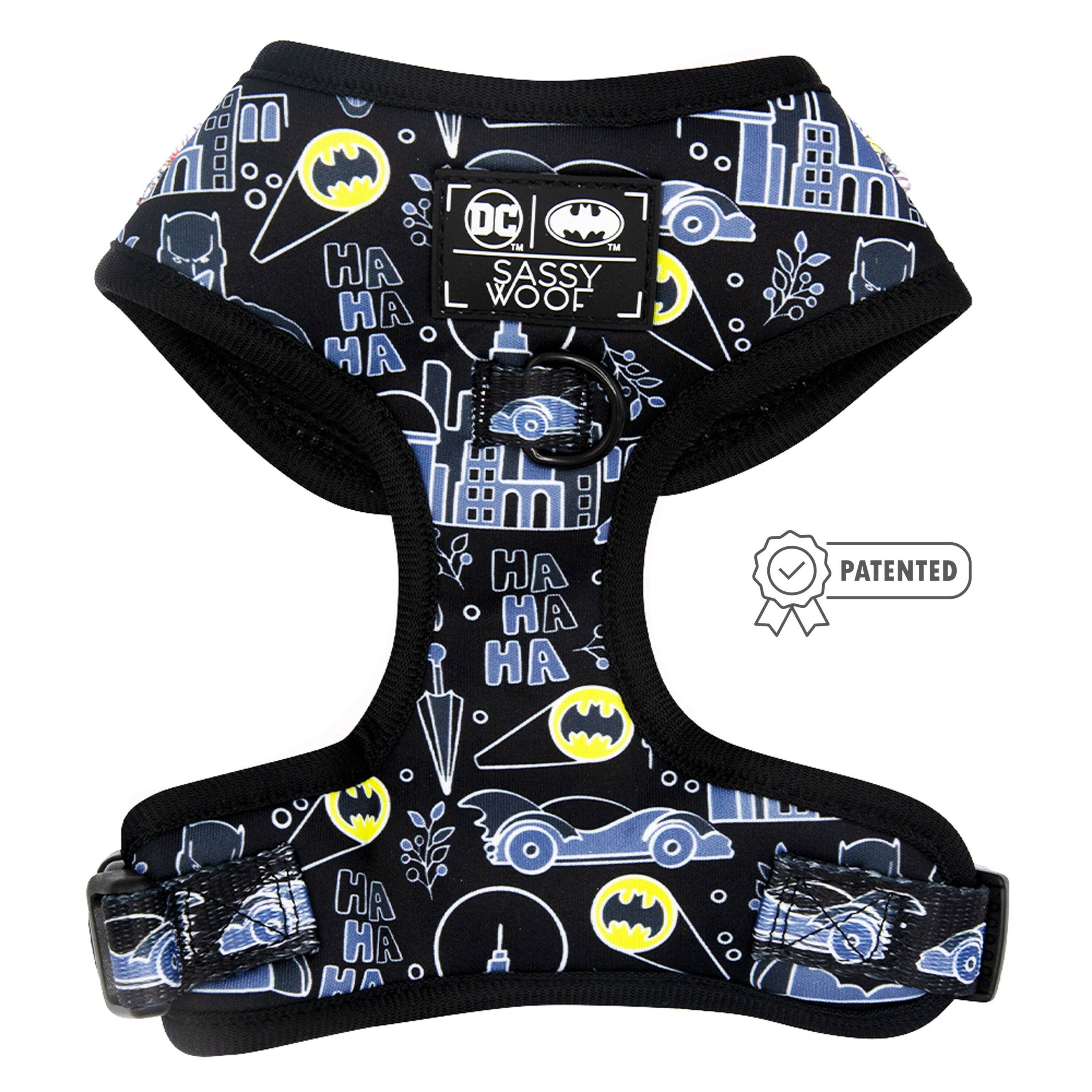 SASSY WOOF - Dog Adjustable Harness - Batman™: XSmall